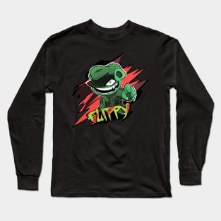 fnf htf flippy graffiti Long Sleeve T-Shirt